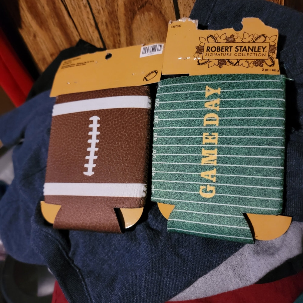 2 Football koozies
